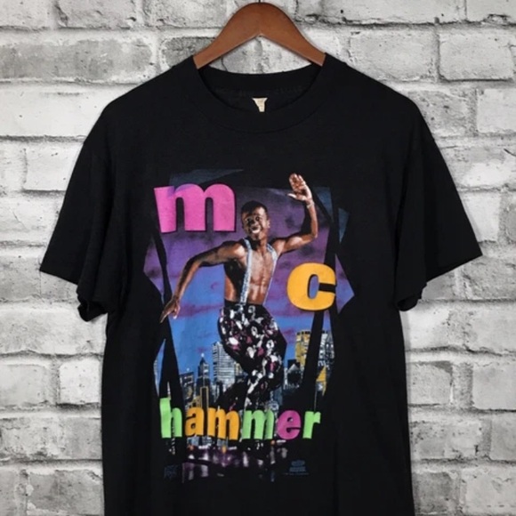 Hanes Other - Vintage 1991 MC Hammer Single Stitch T-Shirt Screen Stars Tag L